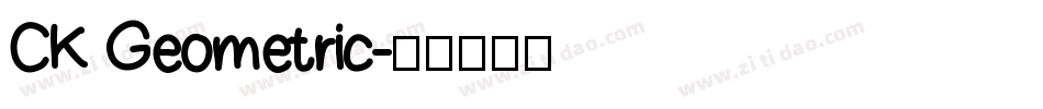 CK Geometric字体转换